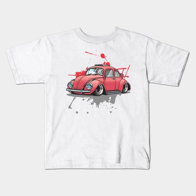 Customized Classic Cars Kids T-Shirt by irfankokabi